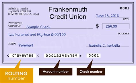 01 APY: 0. . Frankenmuth credit union routing number